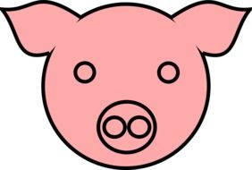 pig pink cartoon drawing