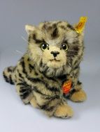 soft toy of a tabby cat
