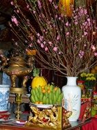 fruit presents in buddhist temple