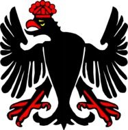 graphic image of a black eagle in a crown