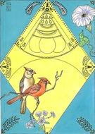 Birds Cardinal Design drawing