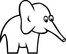 painted baby elephant