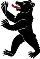 Black Wild Bear Beast vector drawing