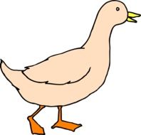 Duck Walking drawing