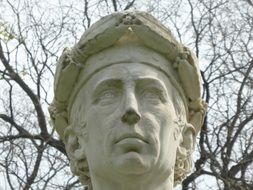 statue in the thuringian forest