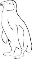 charmingly cute Penguin drawing