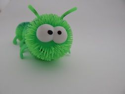 Green Caterpillar with big eyes, Toy