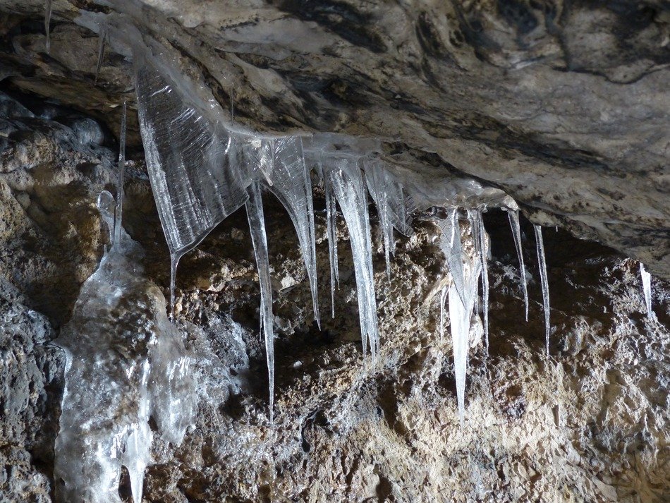 icicles in the cave