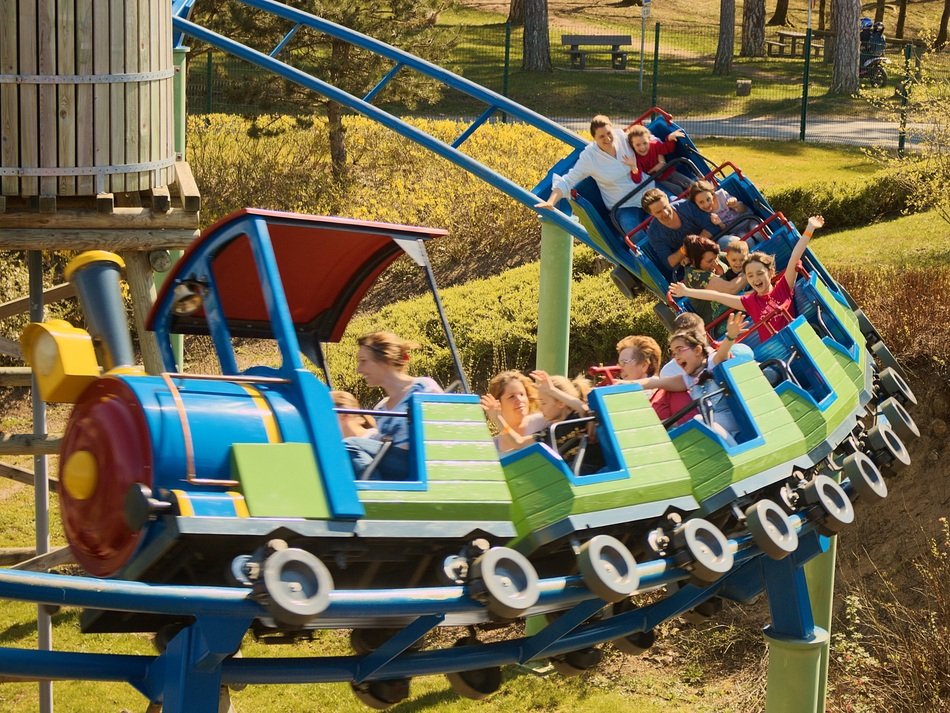 coaster in the amusement park