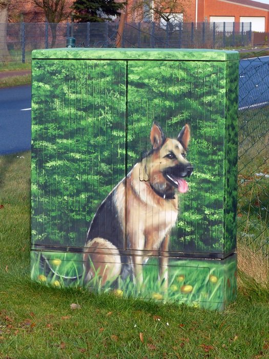 Phone Case with dog Airbrush painting