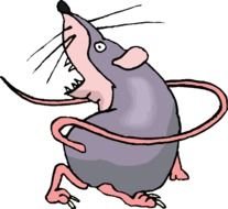 Clipart of the Cartoon Rat