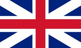 painted rectangular flag of England