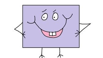 happy Square Shape drawing