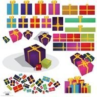 Colorful Christmas gifts clipart