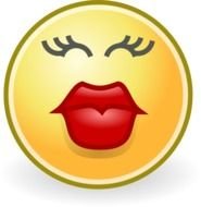 Kisses Smiley Face Clip Art