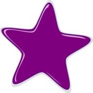 Purple Star Clip Art N2