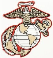 USMC logo on a white background