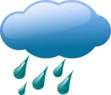 Cartoon Rain Cloud Clip Art N5