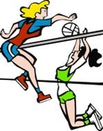 Volleyball Player as a graphic illustration