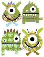 Baby Monster Clip Art