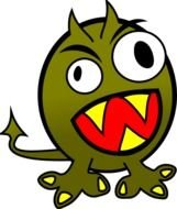 Funny Monster Clip Art