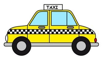 Taxi Cab Clip Art drawing