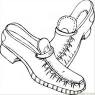 Shoes Coloring Pages