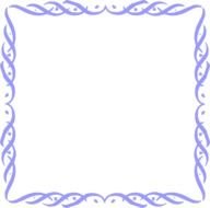 border template in blue