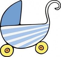 Baby Stroller Clip Art N5