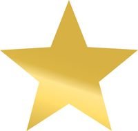 painted dark gold star