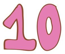 pink number 10