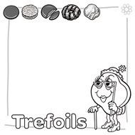 trefoils border drawing