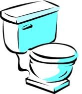 white toilet as a graphic image