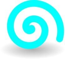 Turquoise Swirl Clip Art