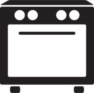 Kitchen Stove as graphic illustration