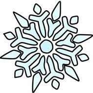 Winter Snowflakes Clip Art Free