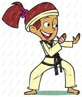 Karate Girl Clip Art