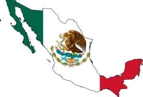Mexico Flag Map