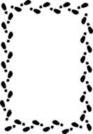 Shoe Print Border drawing