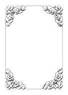 patterned photo frame