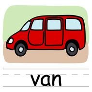 clipart of the red van