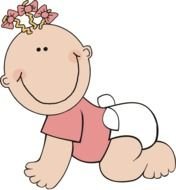 Baby Girl Clip Art N7
