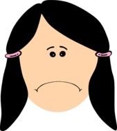 Sad Girl Clip Art