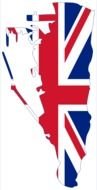Map United Kingdom Flag drawing