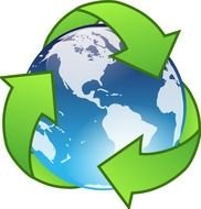 Earth Recycle Clip Art