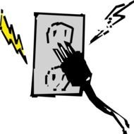 Electrical Outlet And Plug as a graphic illustration