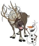 Frozen Olaf And Sven Clip Art