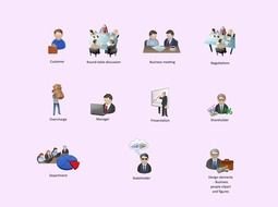 Business People Clip Art drawing