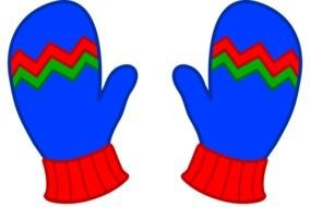 Winter Mittens Clip Art