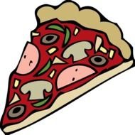 Pizza Slice Clip Art drawing